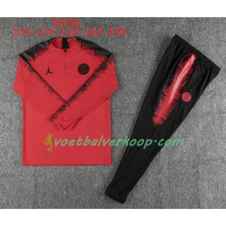 PSG Kind Trainings Sweatshirt Pak Jordan Rood 2018/2019